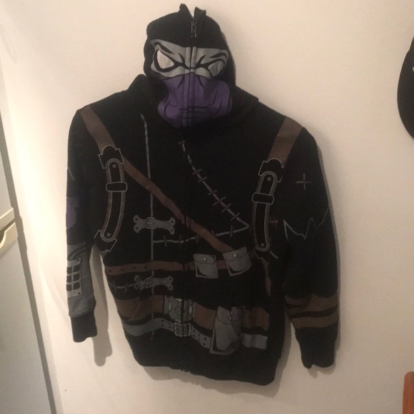 Peepin and Creepin Cos play hoodie with see through eye holes black, grey purple - Picture 1 of 5